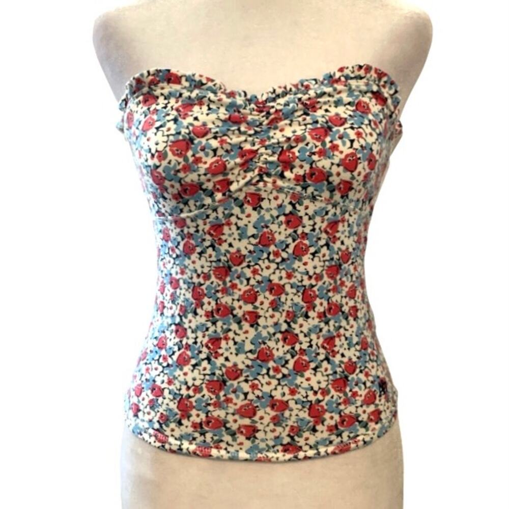 Vintage Y2K Aeropostale Floral Tube Top Size Small